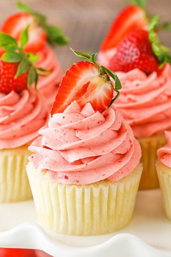 Cupcake frutilla